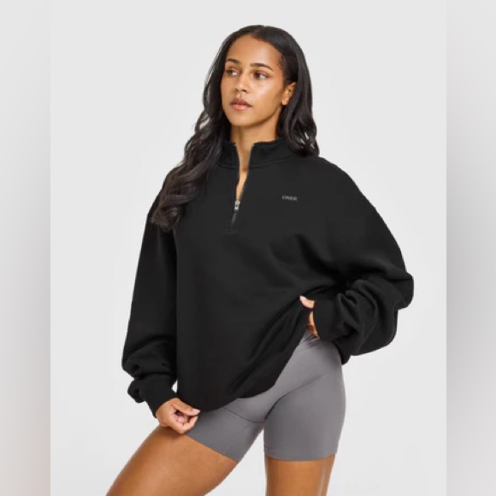 Foundations Oversized 1/4 Zip Sweatshirt